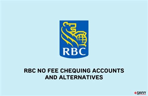 rbc chequing account no fee.